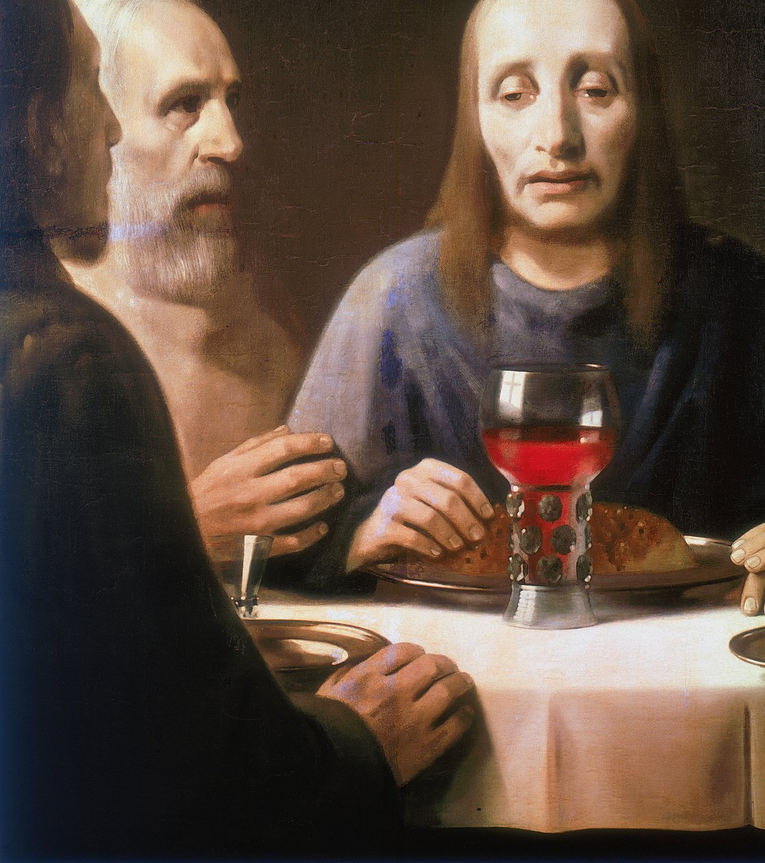 Het avondmaal, midden tot laat 17e eeuw door Johannes Vermeer