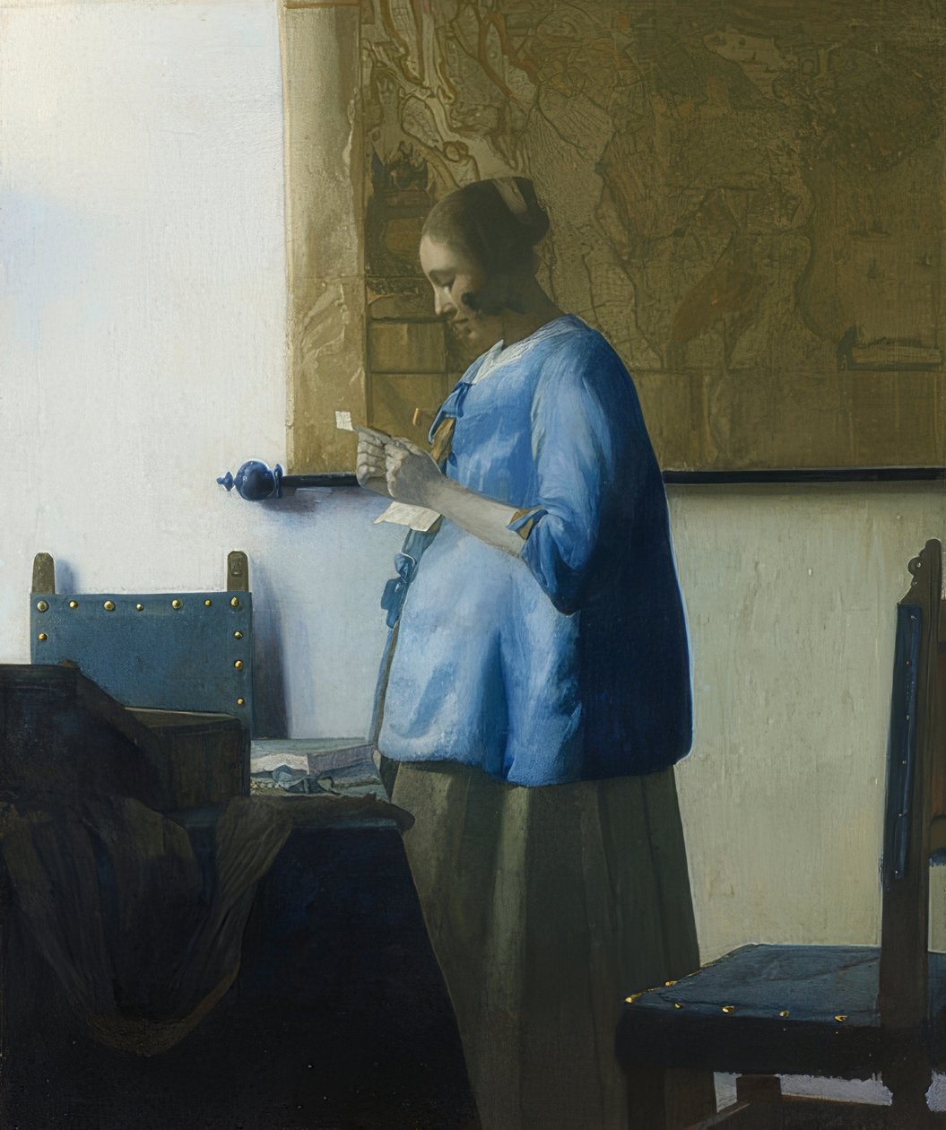 De brieflezeres door Jan Vermeer van Delft