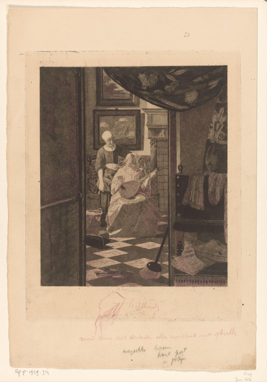 De liefdesbrief door Jan Veth