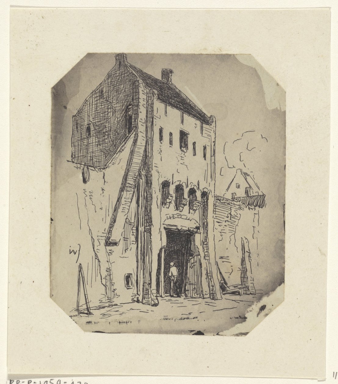 Steigerpoort te Leerdam door Jan Weissenbruch