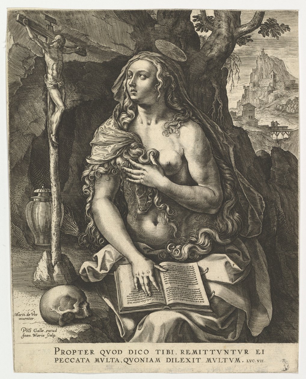 Maria Magdalena door Jan Wierix