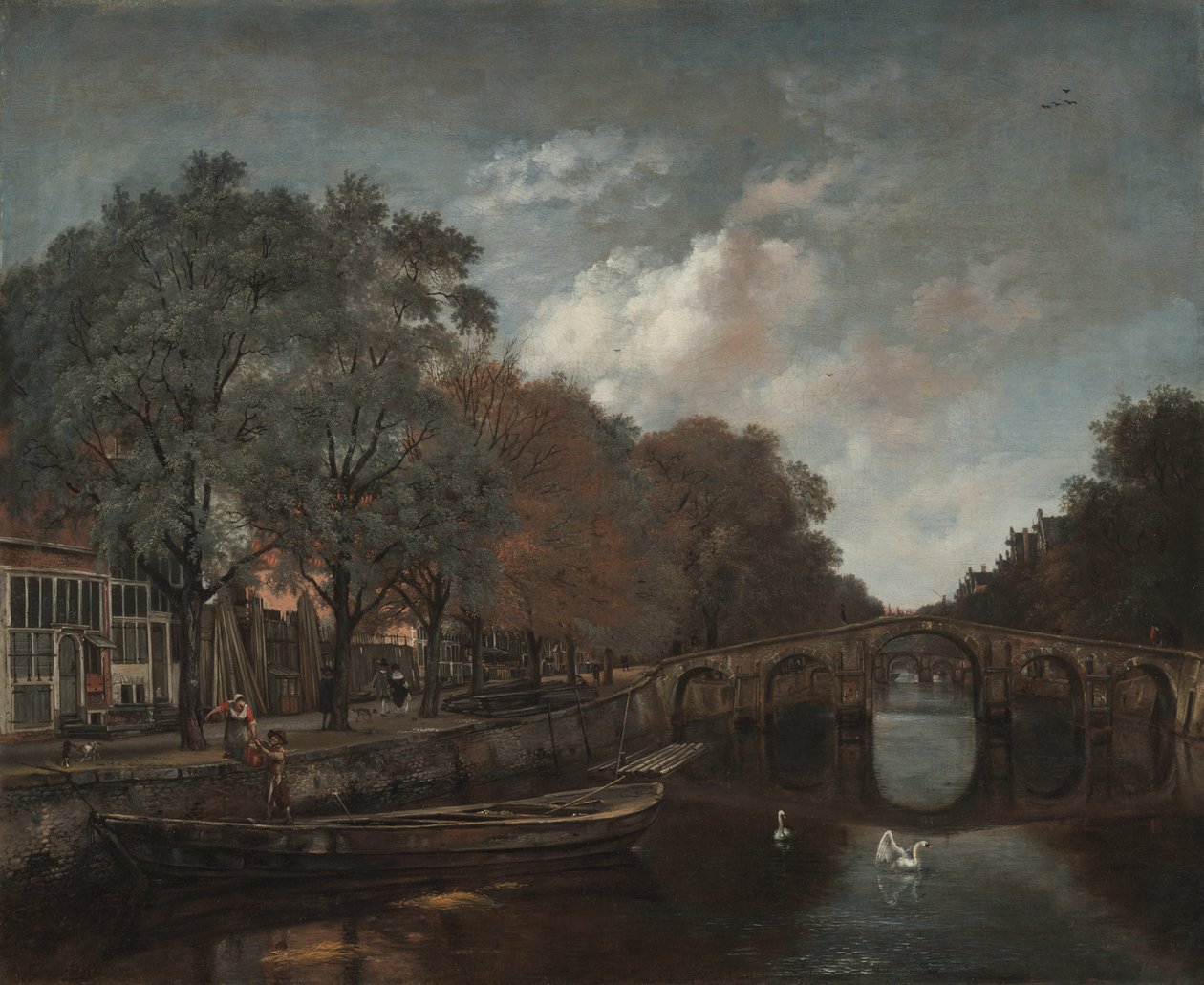 Herengracht, Amsterdam, c.1661 door Jan Wijnants