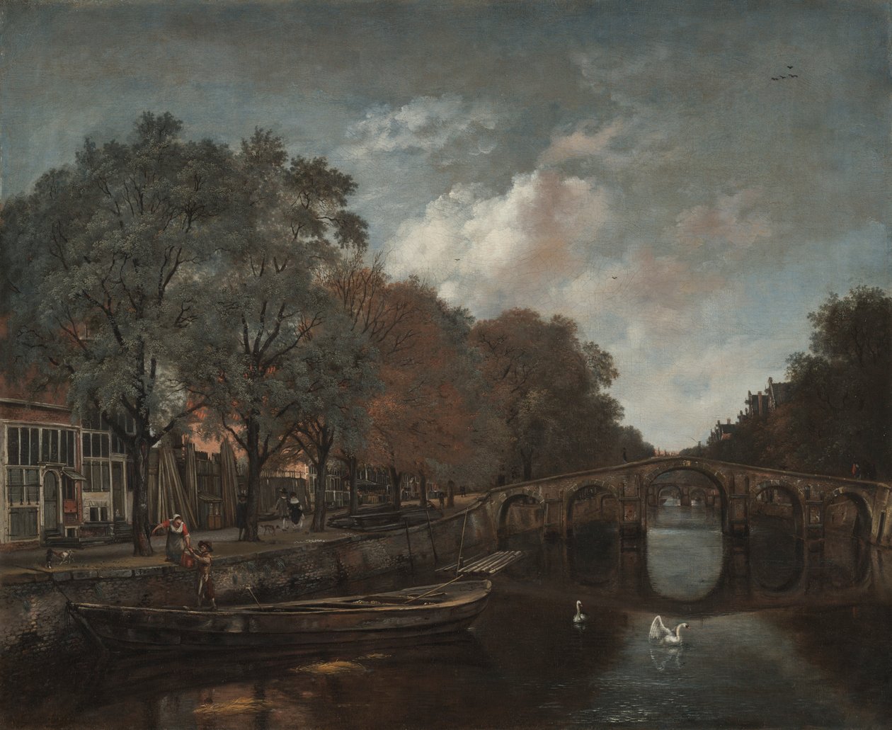 Herengracht, Amsterdam, ca. 1661 door Jan Wijnants