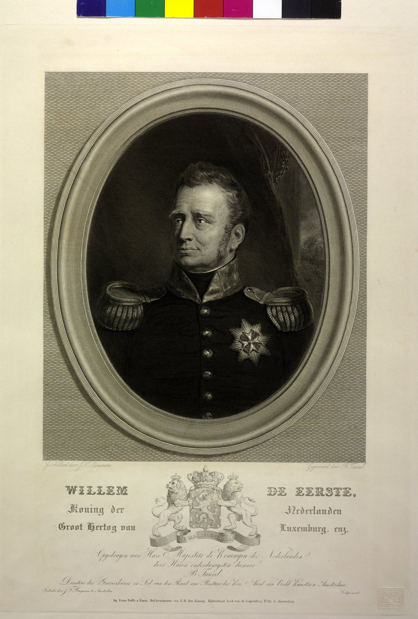 Koning van Nederland Willem I door Jan Willem Pieneman