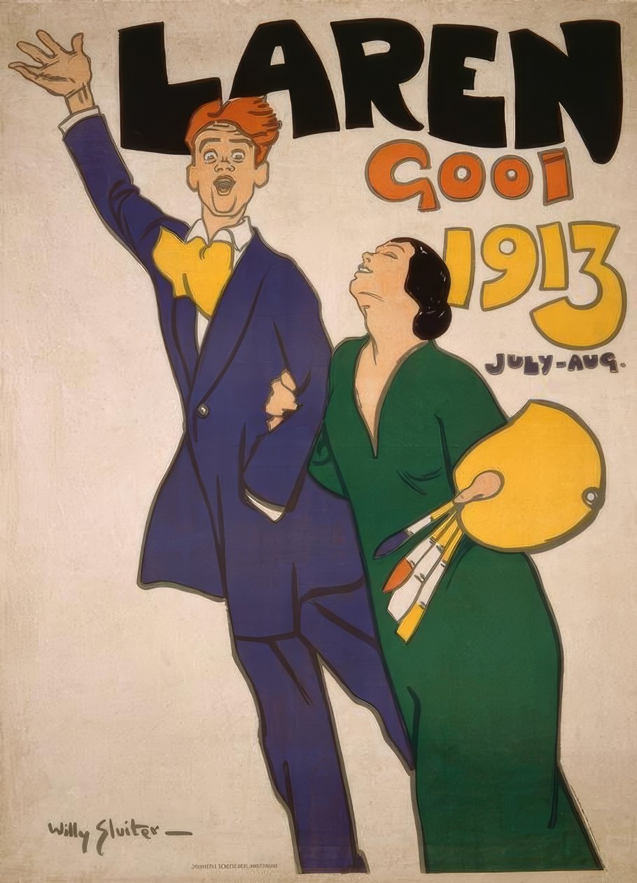 Laren Gooi 1913 juli-aug. door Jan Willem Sluiter