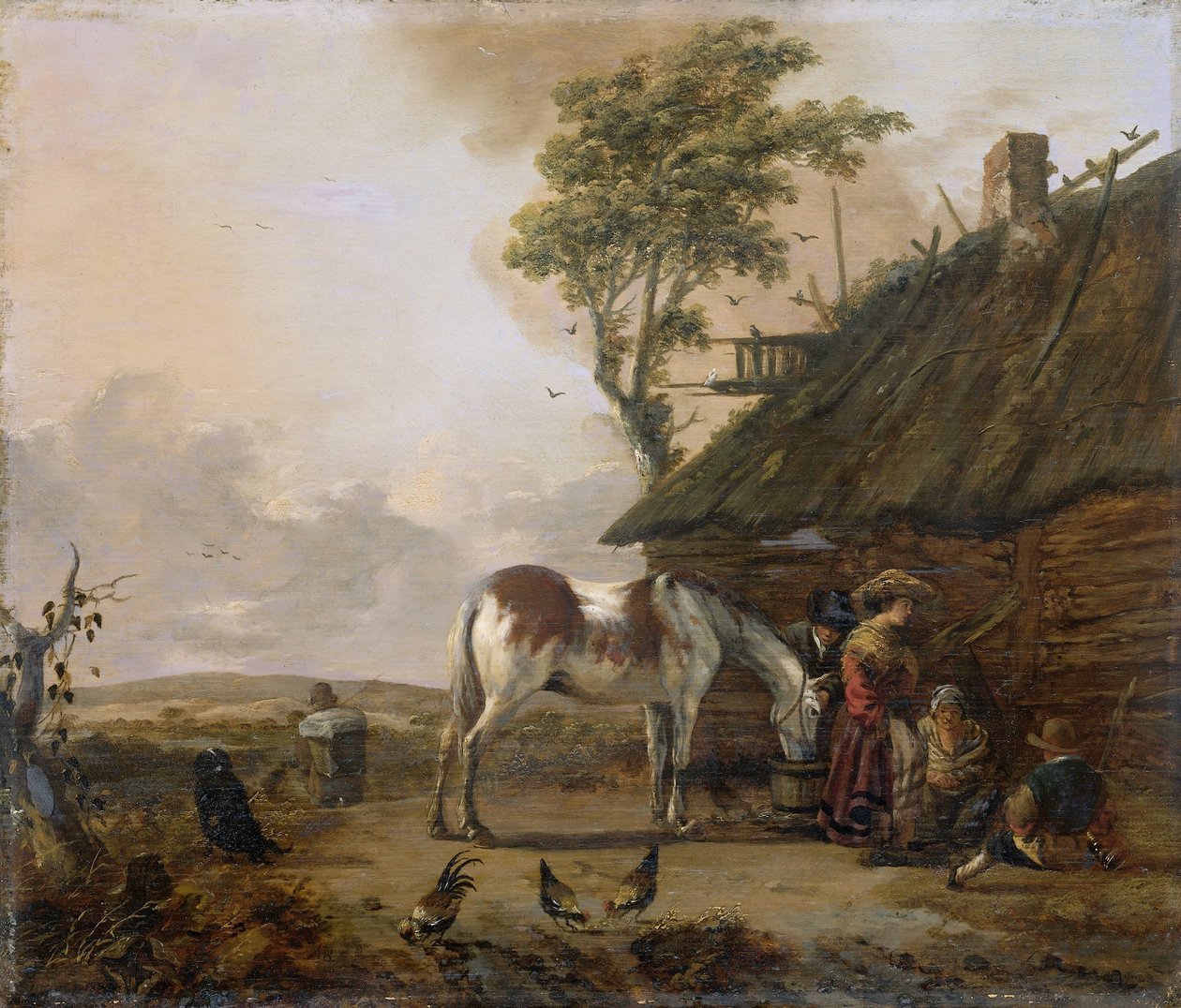 Een bont paard door Jan Wouwerman