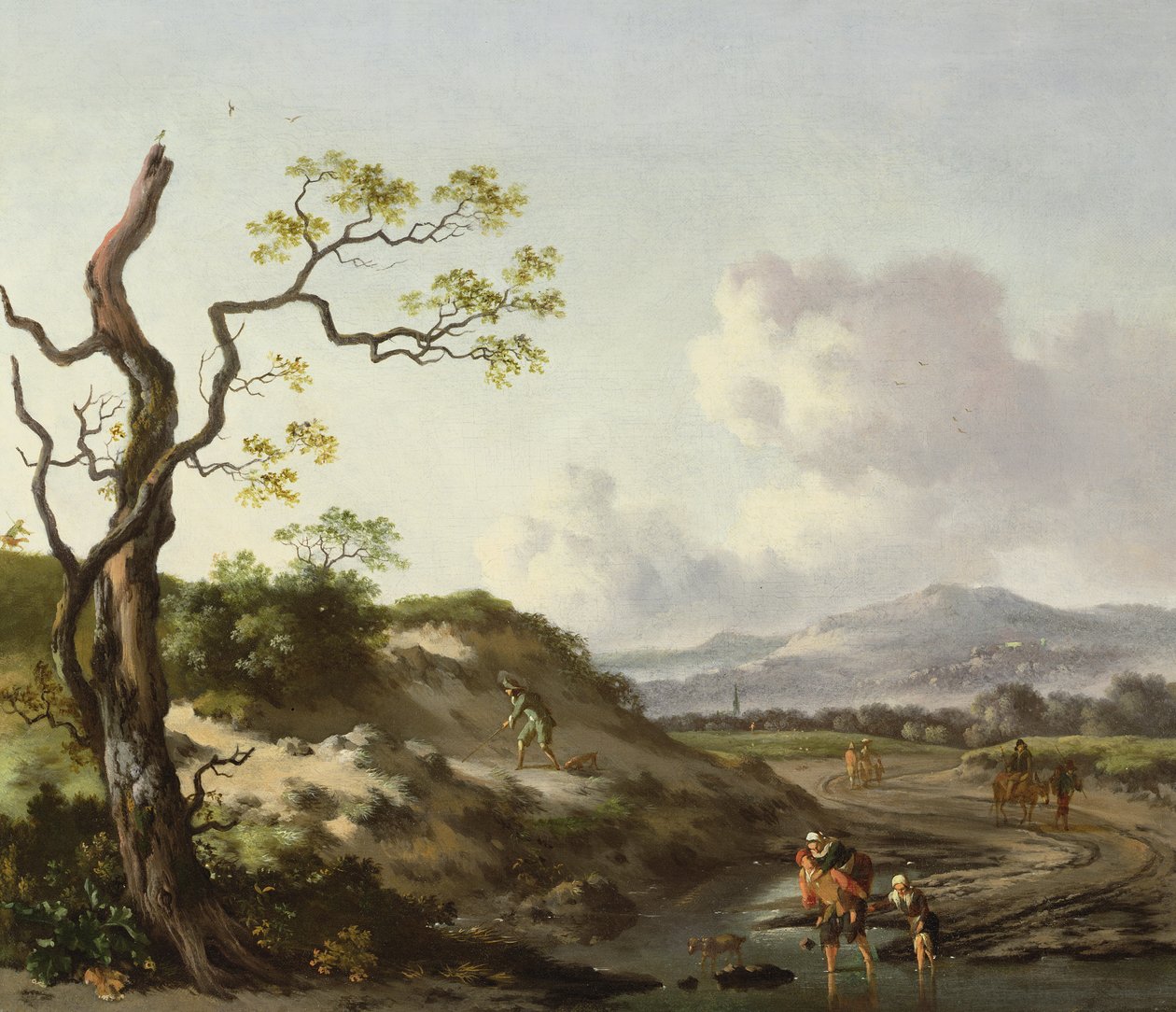 Een Landschap met Reizigers door Jan Wiynants