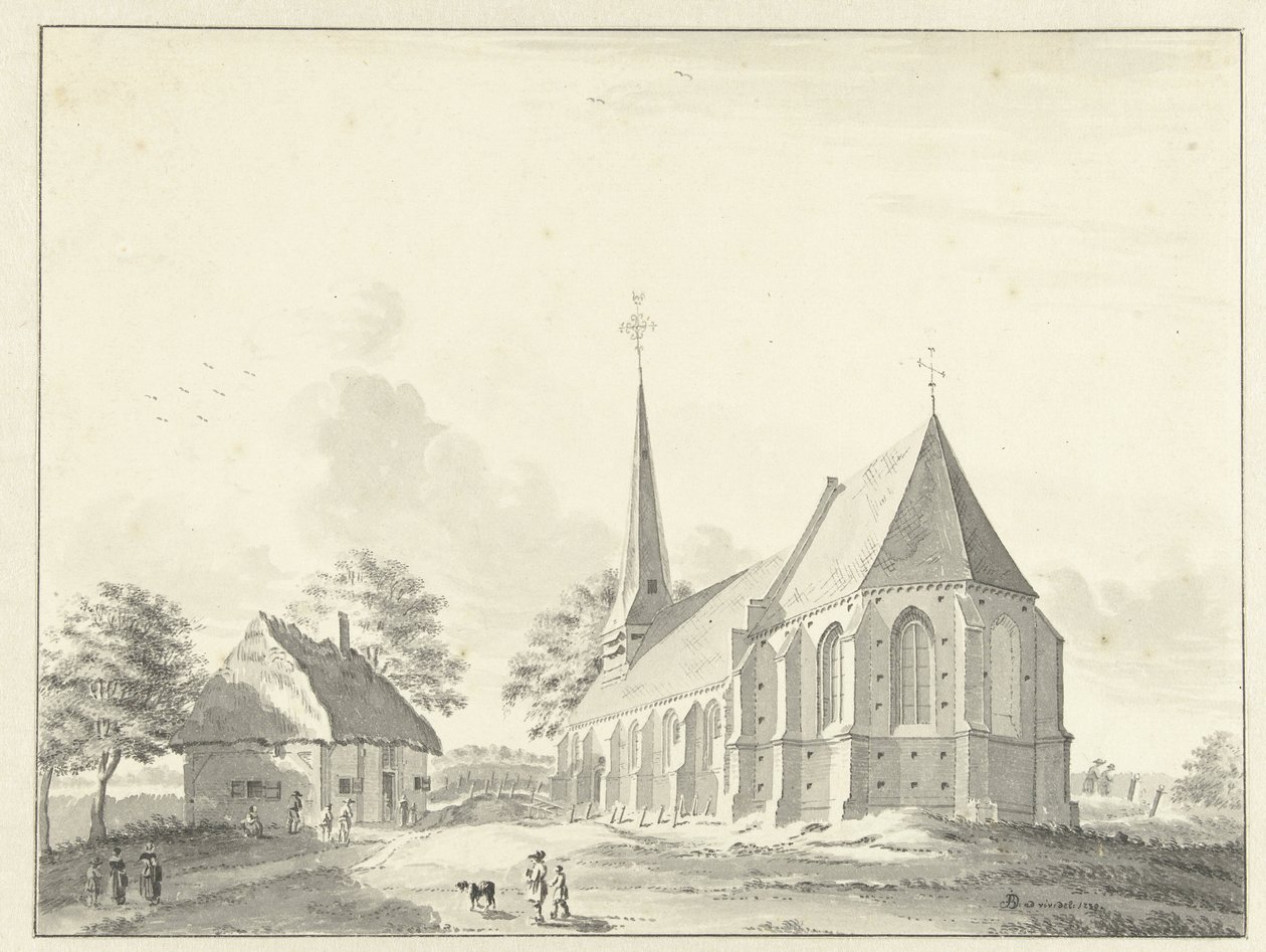 Kerk te Aalst door Jan de Beijer