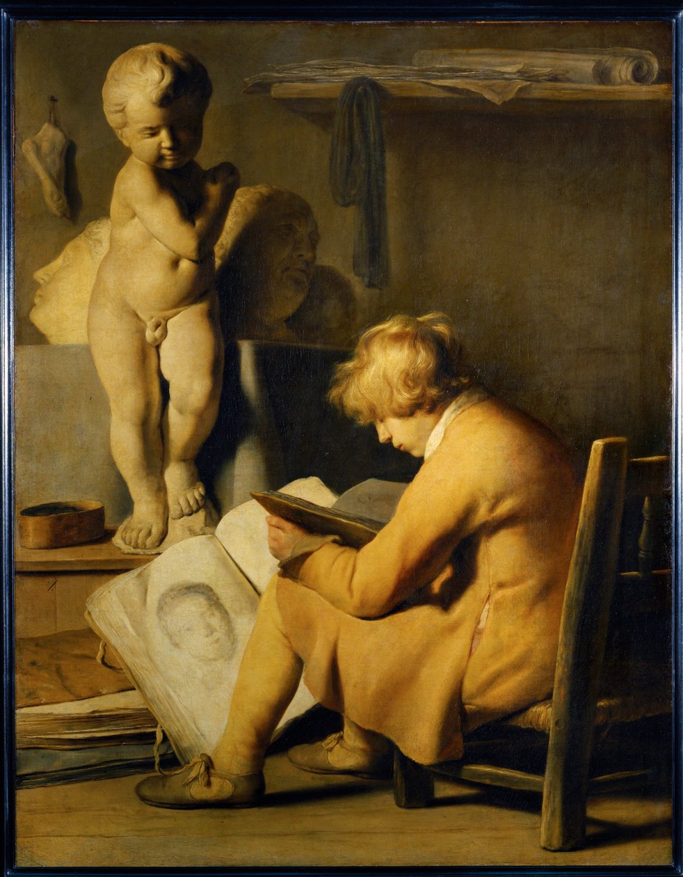 Jeune peintre - Jonge schilder ... door Jan the Elder Lievens