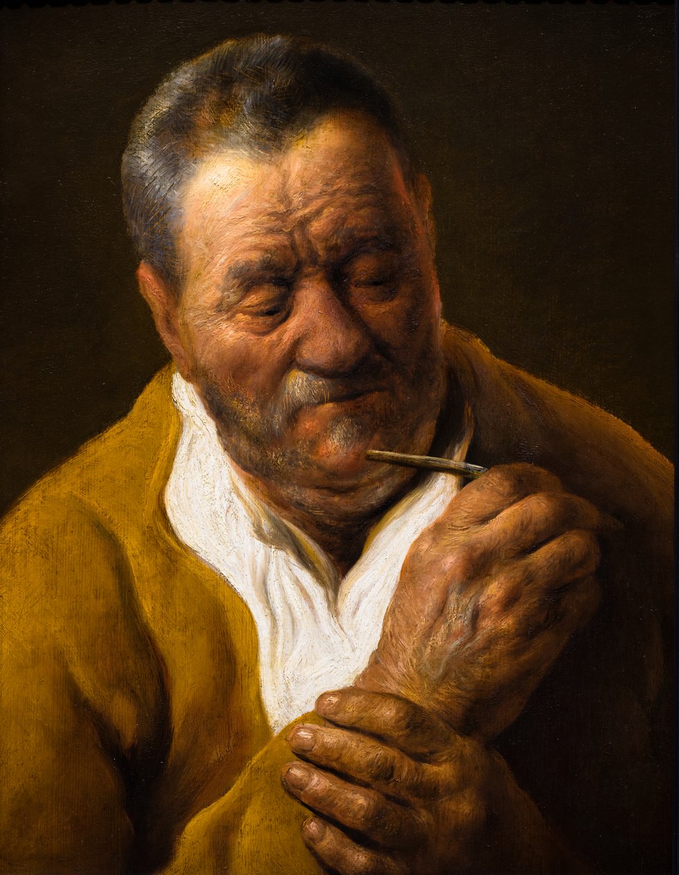 Man met stylus door Jan the Elder Lievens