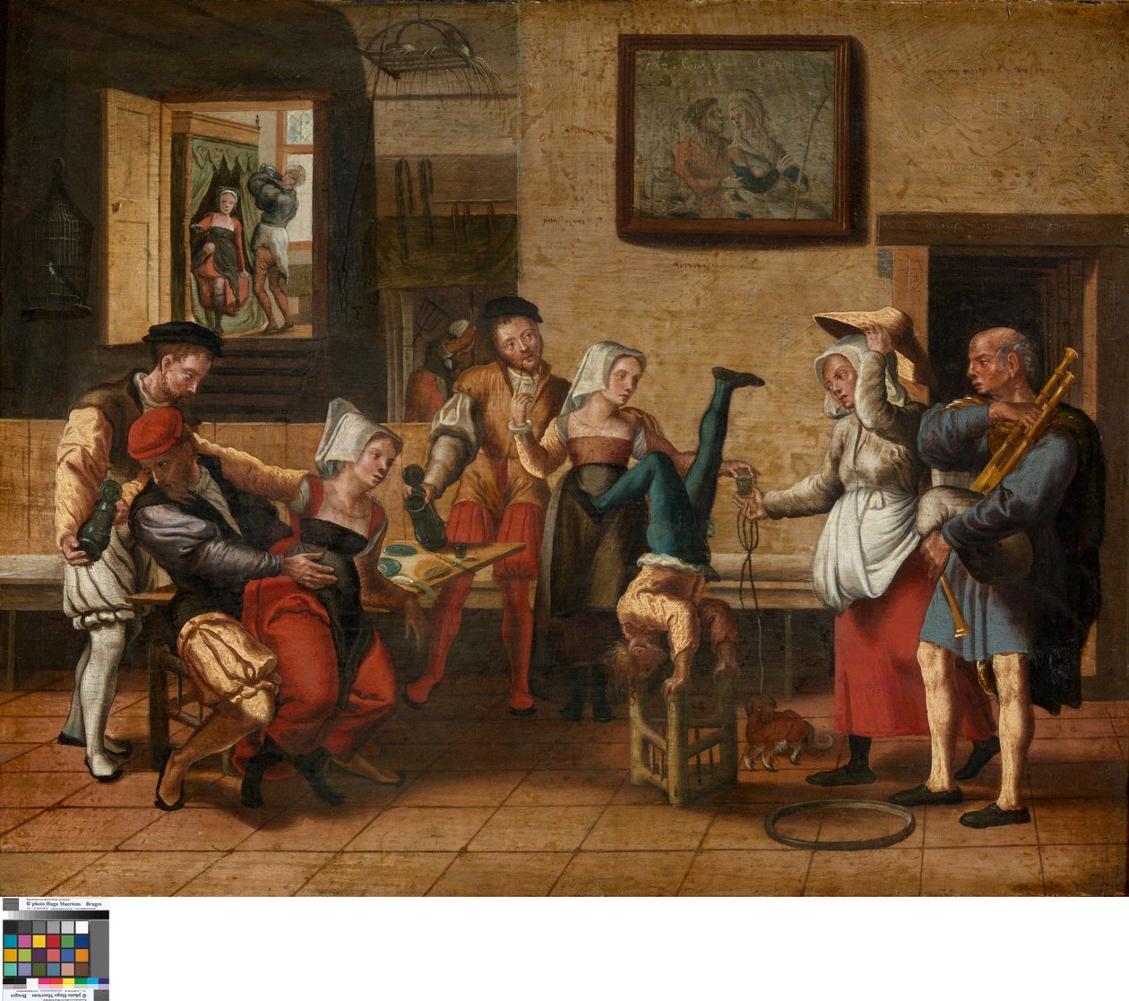 Kroegscène door Jan van Amstel