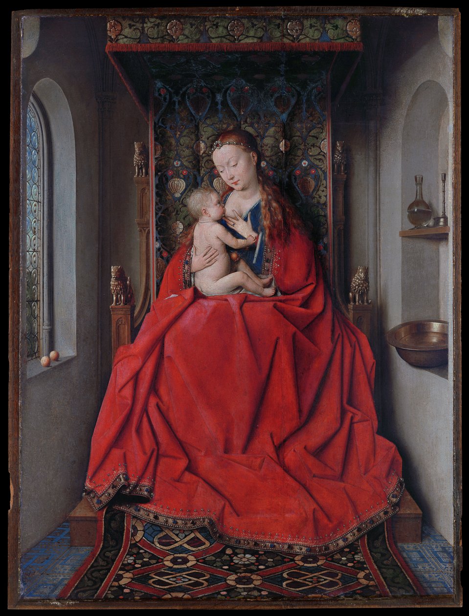 Lucca Madonna door Jan van Eyck