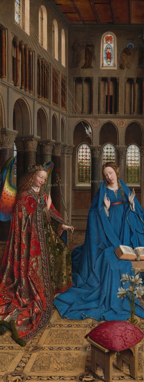 De annunciatie door Jan van Eyck