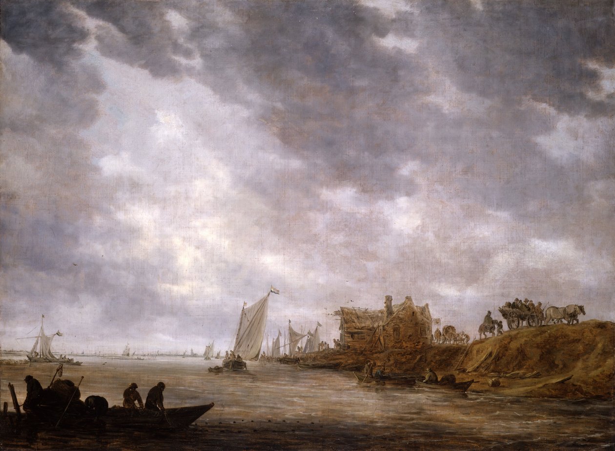 Een Rivierscène, 1642 door Jan van Goyen