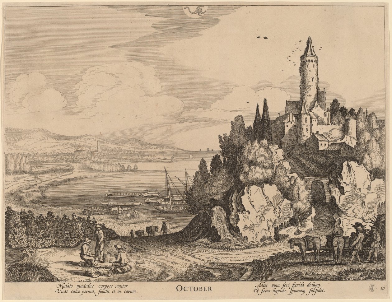Oktober door Jan van de Velde II