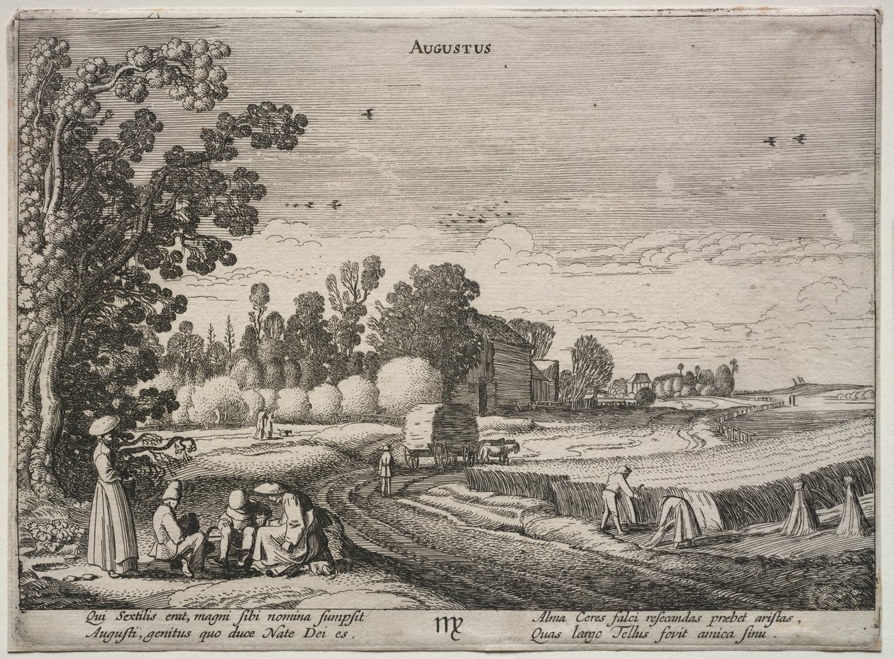 De Twaalf Maanden: Augustus door Jan van de Velde II