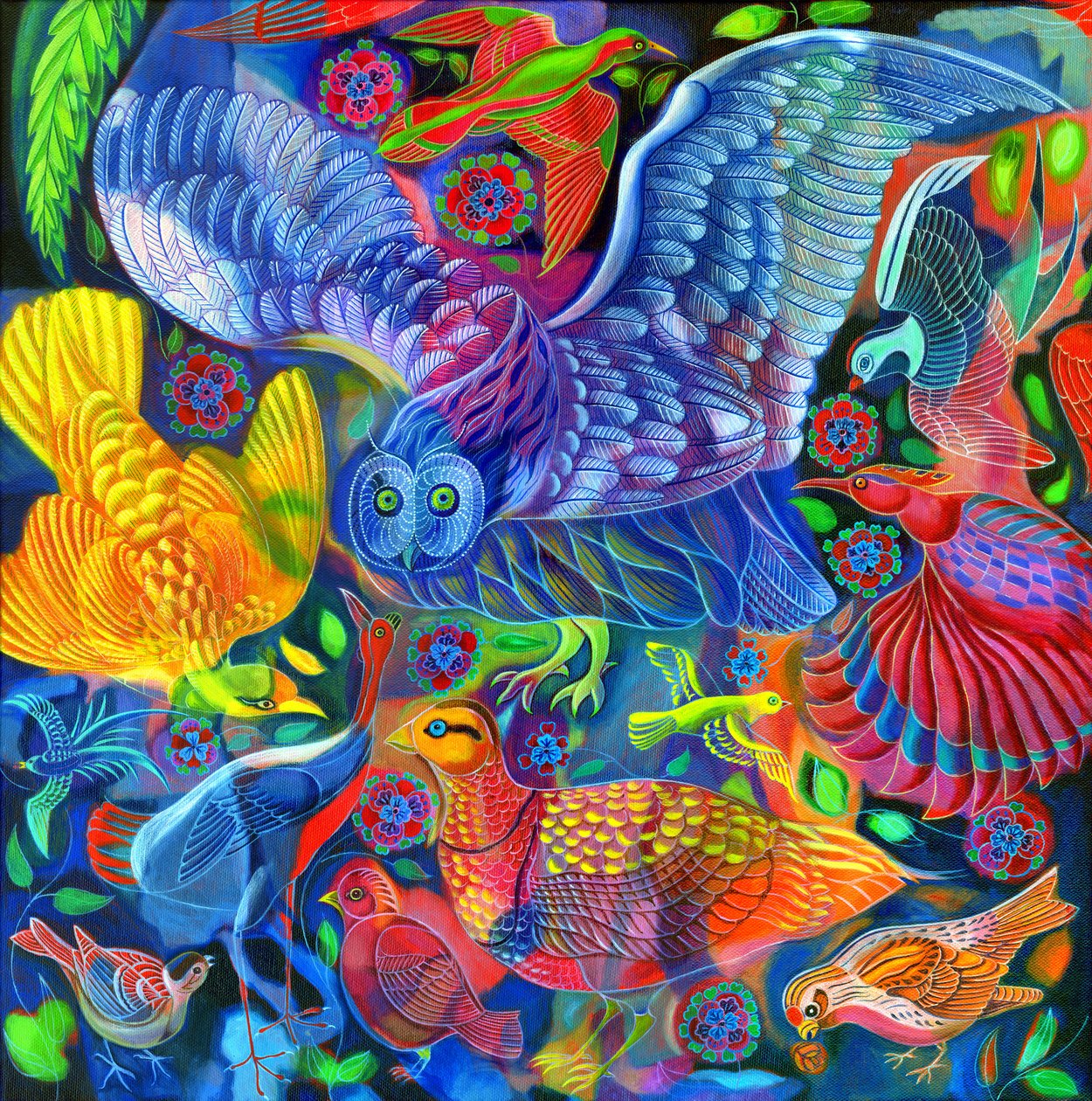 Vogels, 2010 door Jane Tattersfield