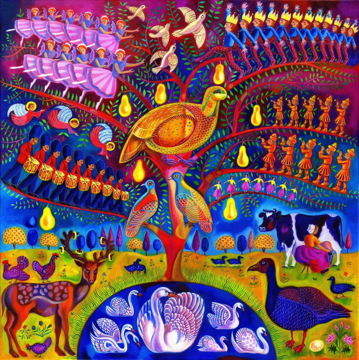 De twaalf dagen van Kerstmis, 2010 door Jane Tattersfield