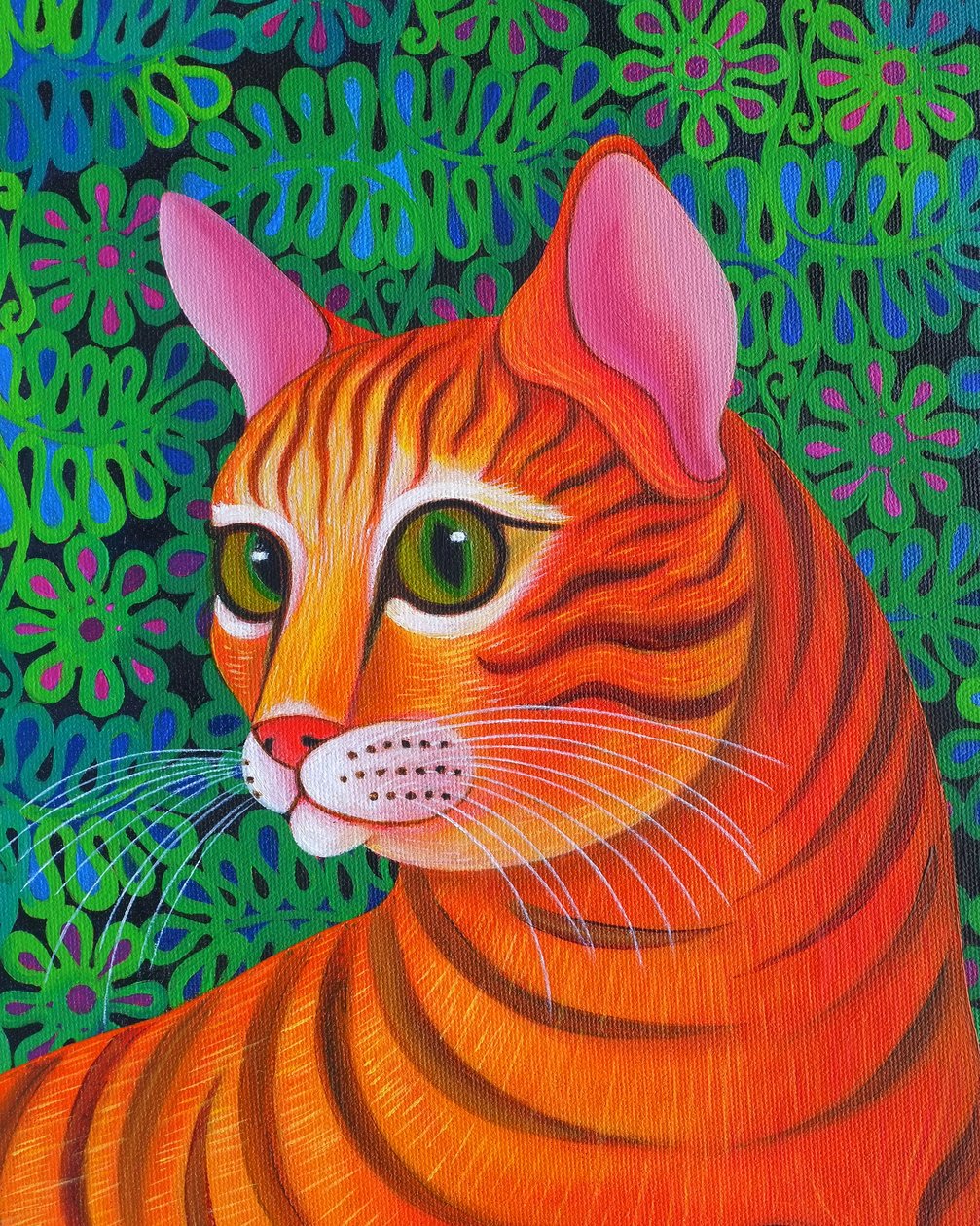 Tijgerkat, 2012 door Jane Tattersfield