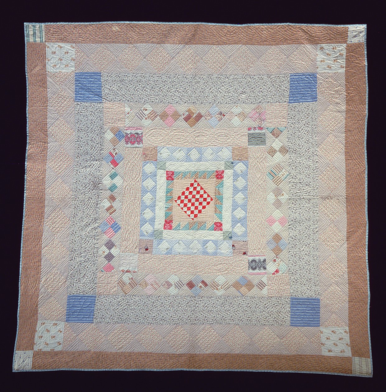 Patchwork quilt (c.1860) door Jane Pizar