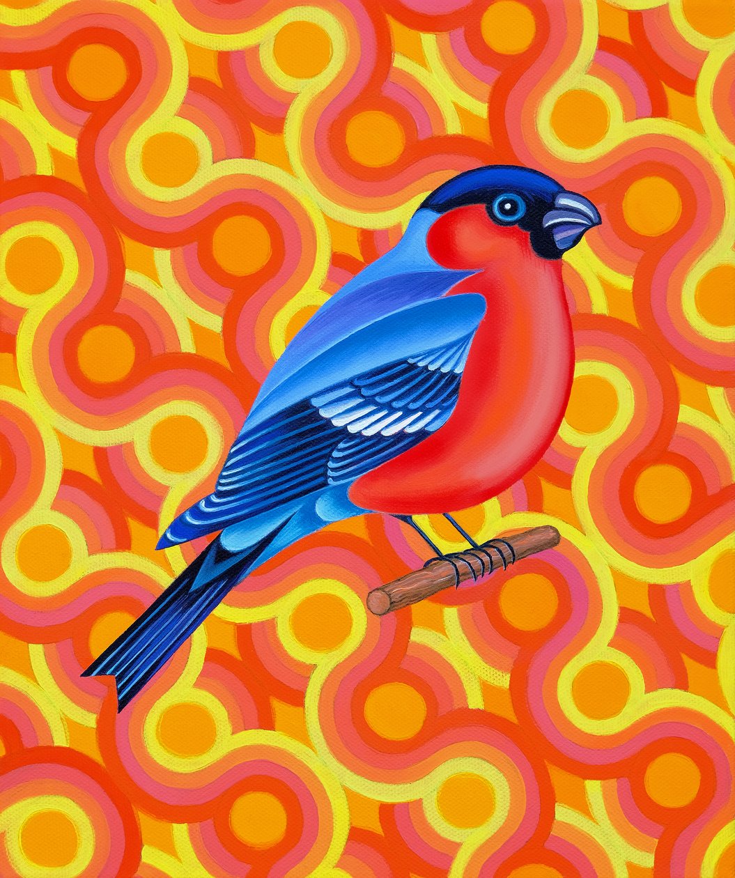Goudvink, 2023 door Jane Tattersfield
