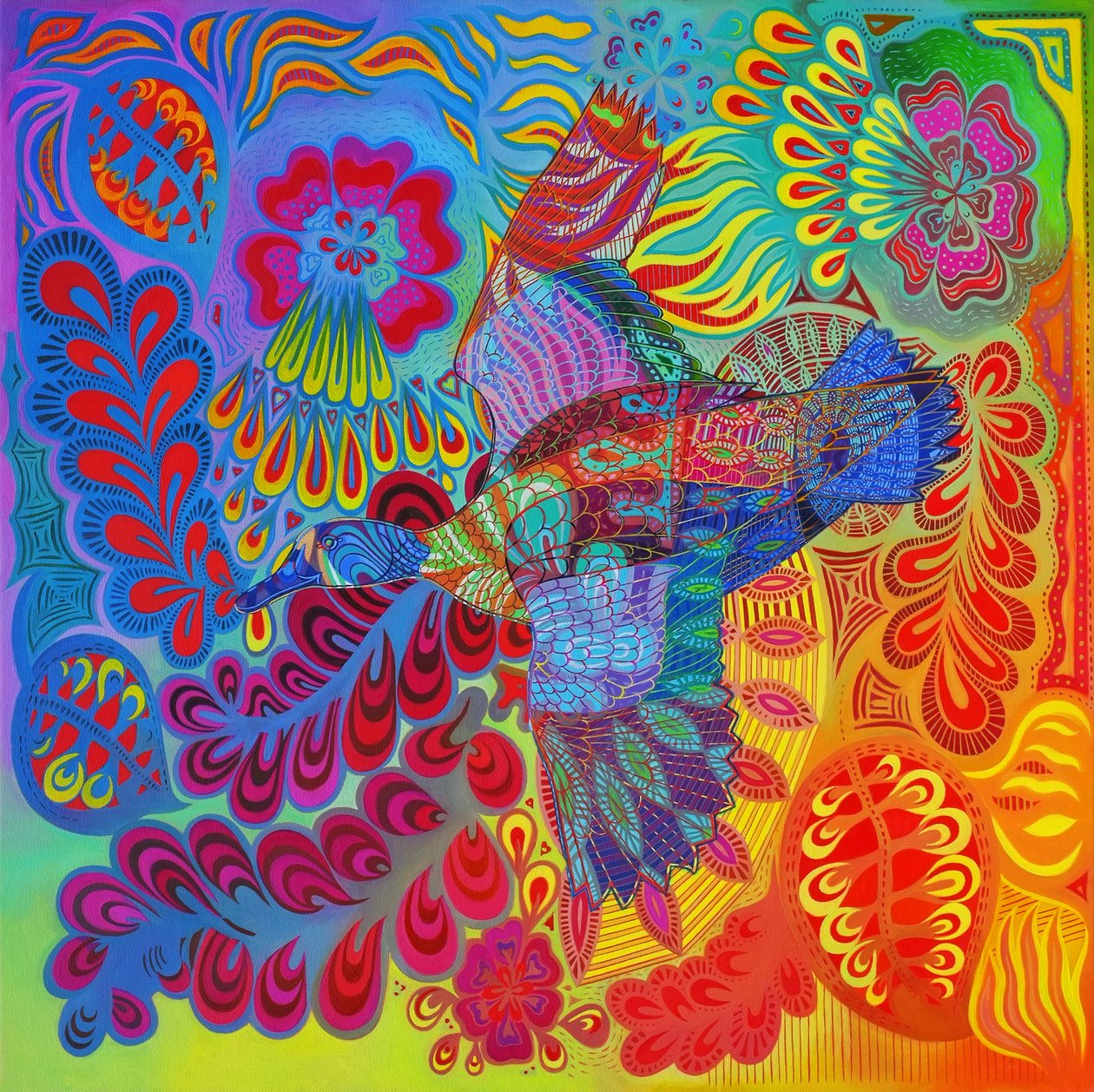 Vliegende eend, 2013 door Jane Tattersfield