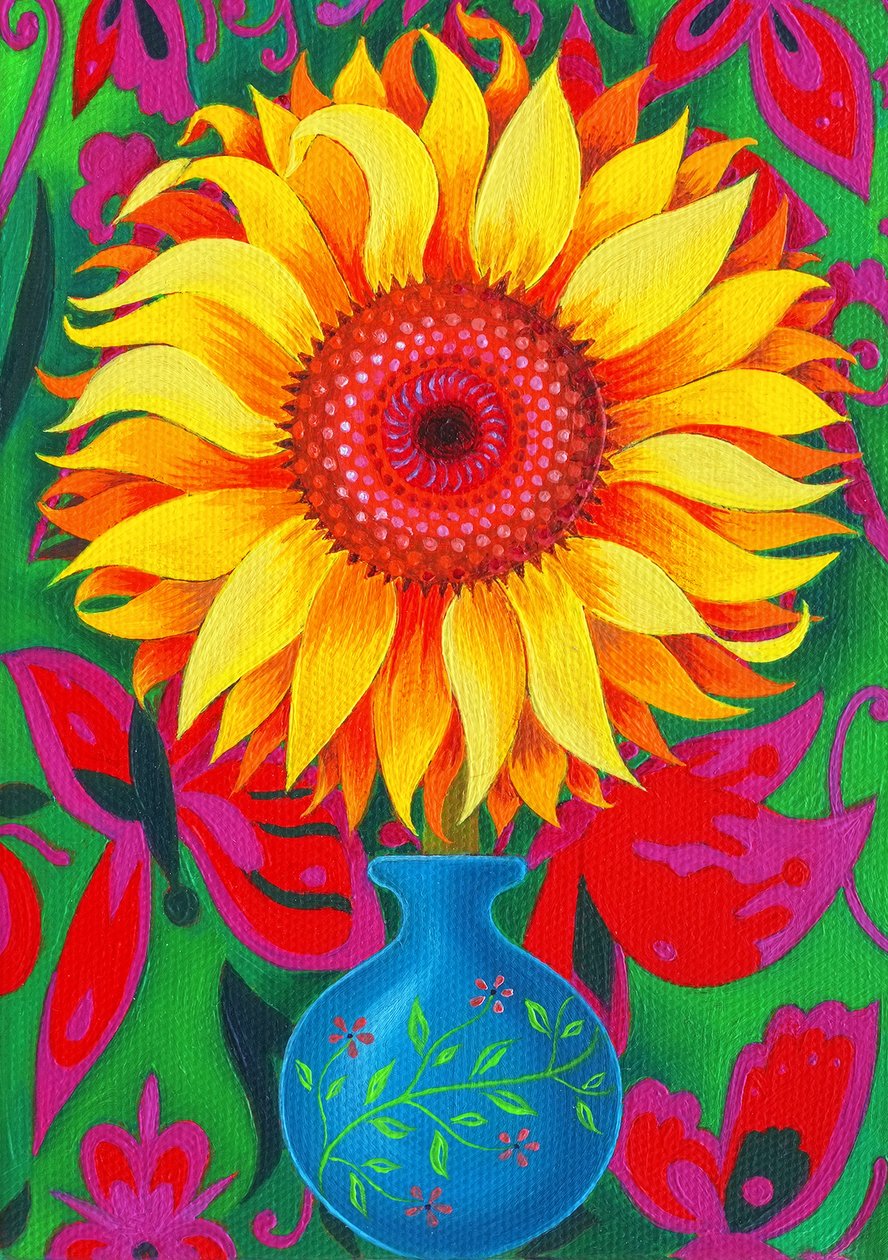 Zonnebloem, 2015 door Jane Tattersfield