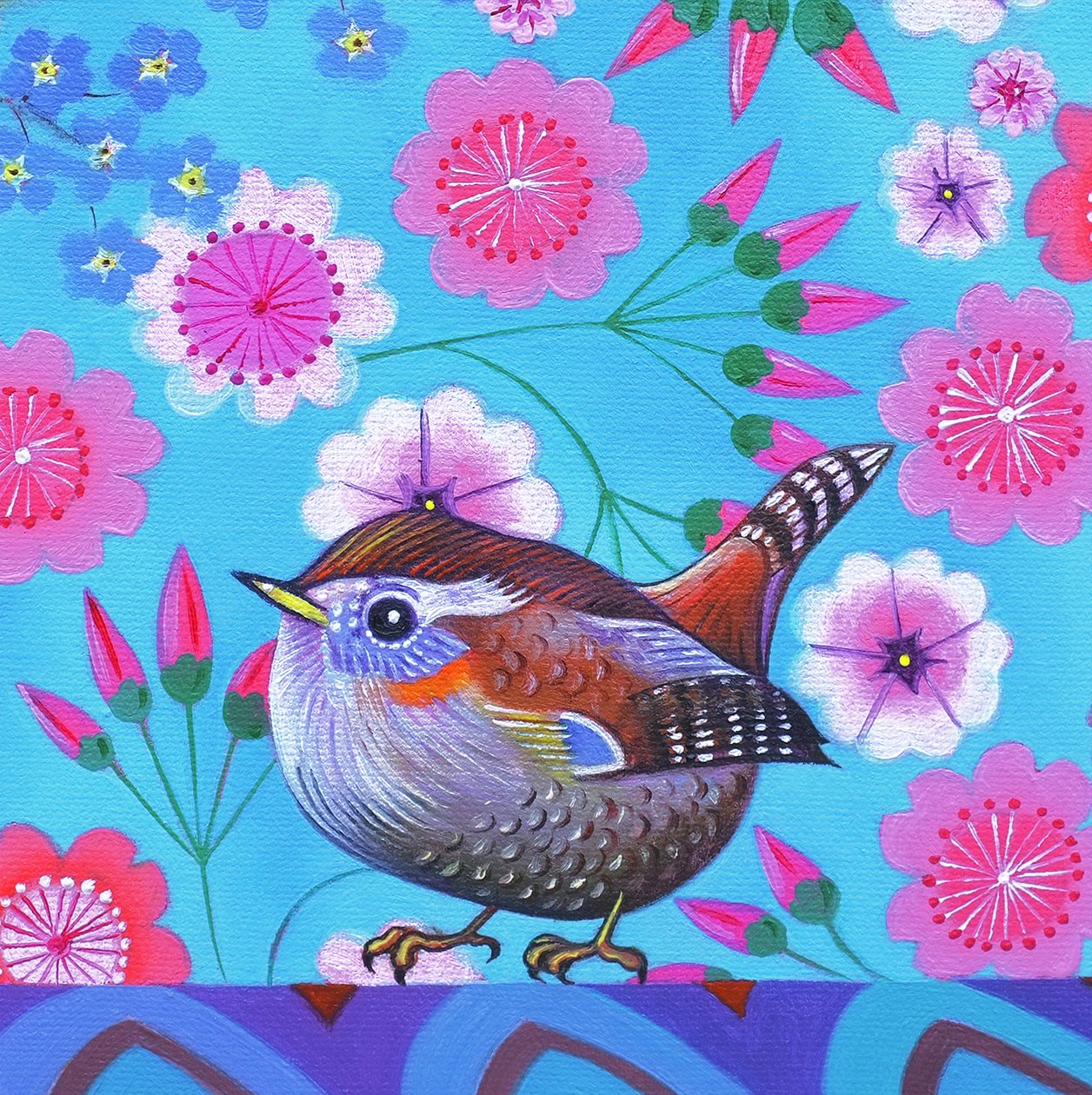 Winterkoning door Jane Tattersfield