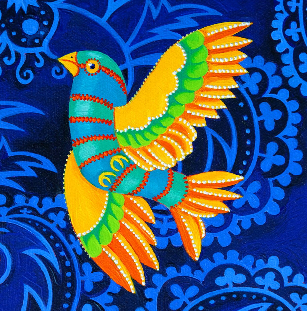 Geelvleugelige Vogel, 2019 door Jane Tattersfield