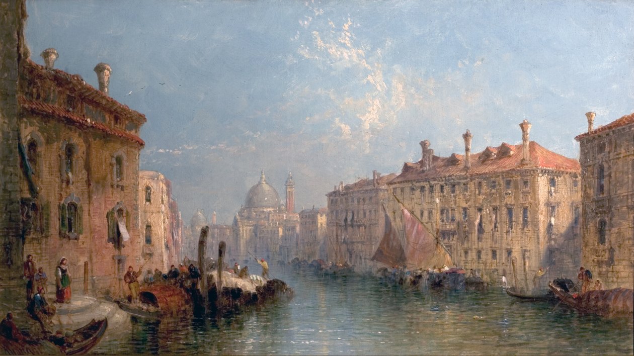Grote Kanaal, Venetië, Italië, ca. 1875 door Jane Vivian