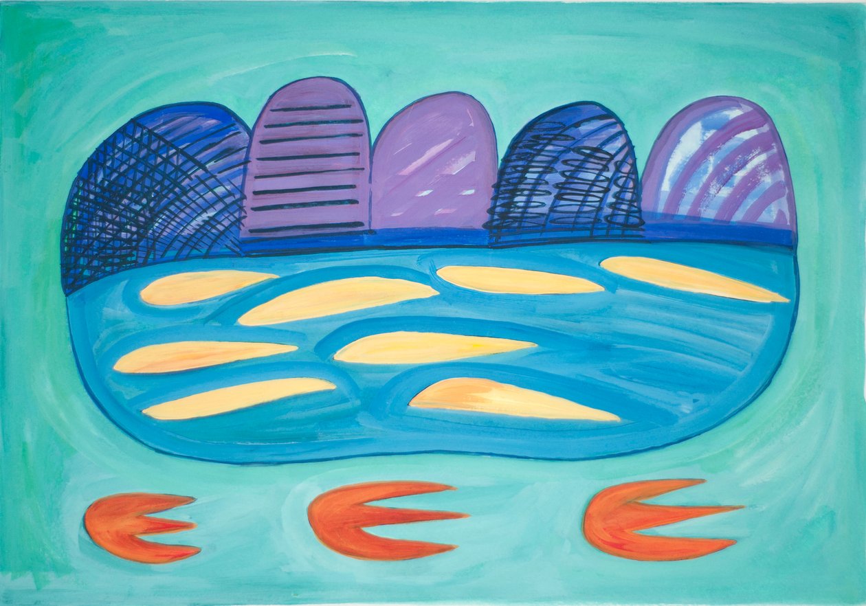 Bergen en Meer, 2015 door Janet McKenzie