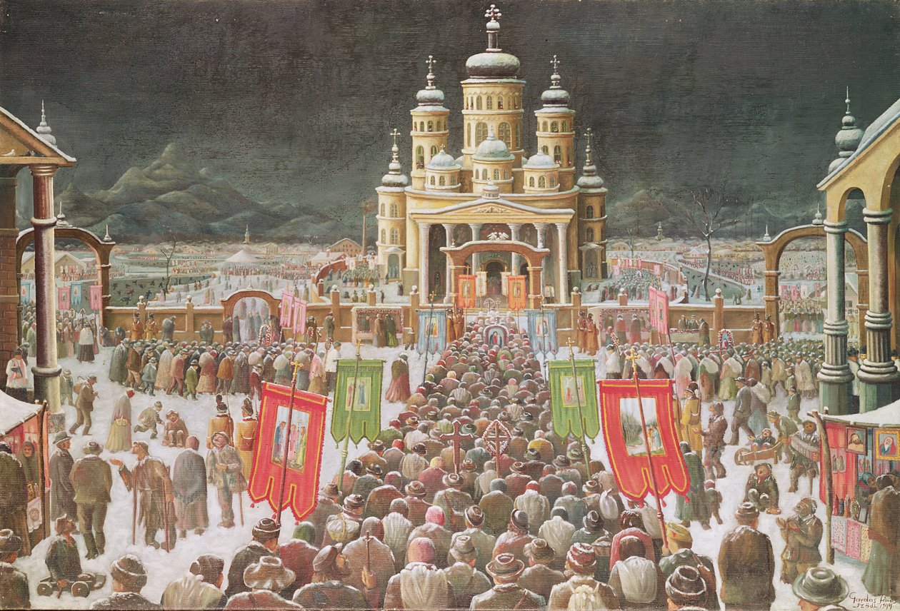 De grote processie door Janos Gajdos
