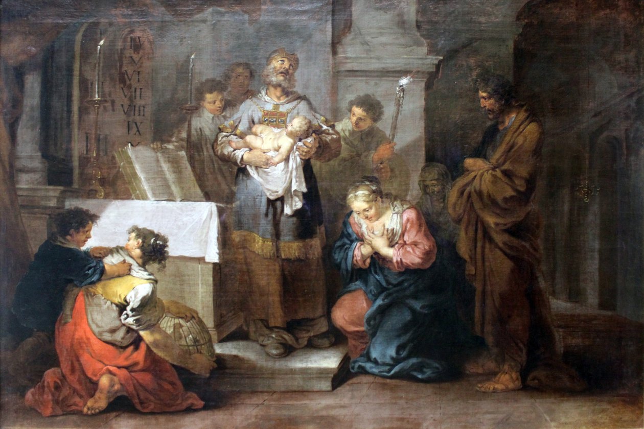 De Presentatie in de Tempel door Januarius Zick