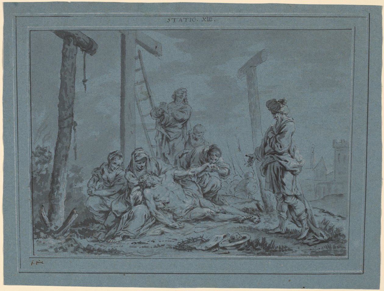 De klaagzang (STATIO XIII) door Januarius Zick