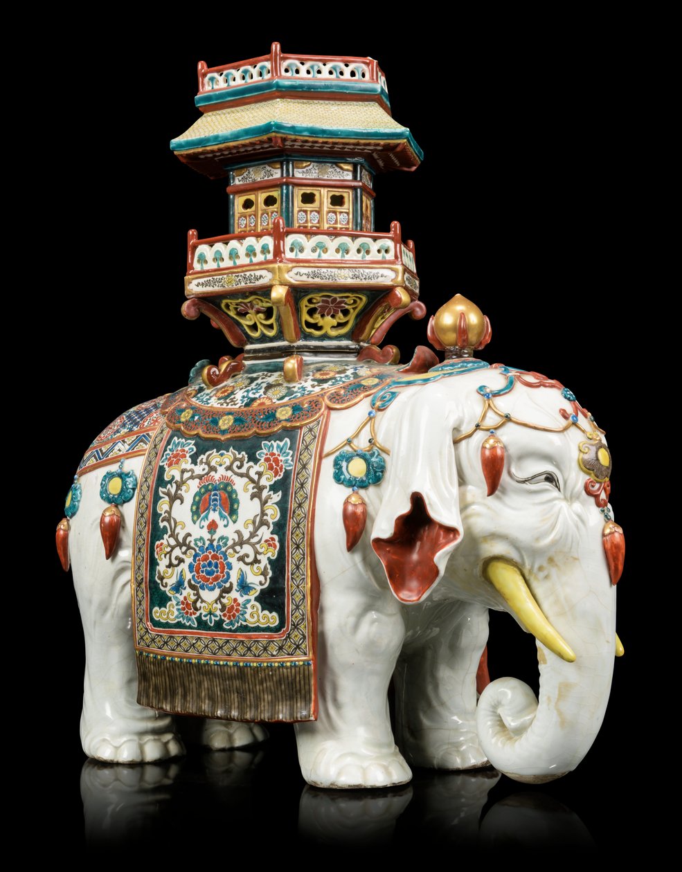 Kakiemon-stijl olifant door Japanese School