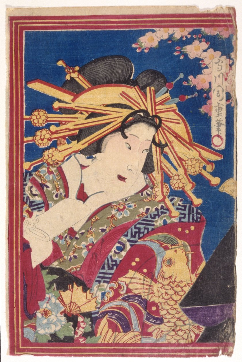 Kleur Houtsnede (inkt) door Japanese School
