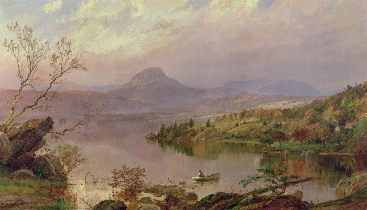 Sugarloaf van Wickham Lake, 1876 door Jasper Francis Cropsey