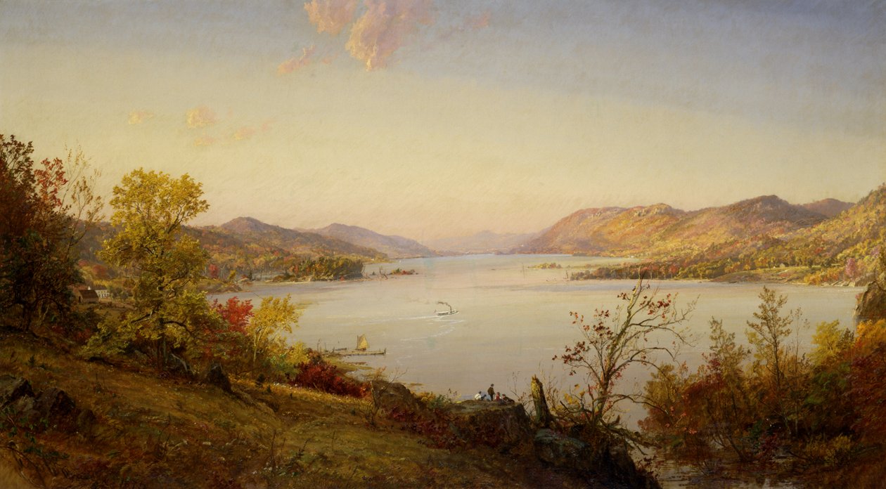 Greenwood Lake, 1875 door Jasper Francis Cropsey