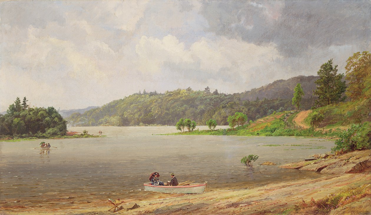 Op het Wawayanda-meer, New Jersey door Jasper Francis Cropsey