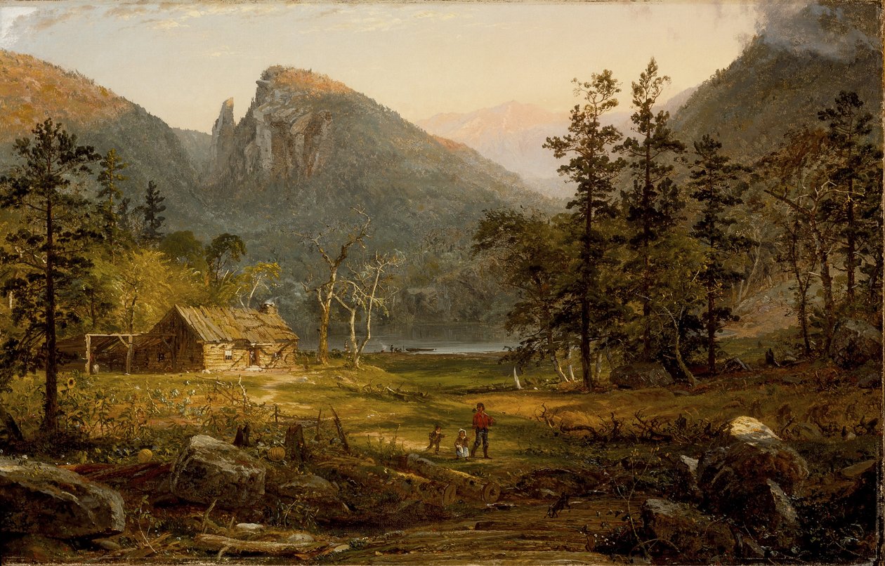 Pioneer’s Home, Eagle Cliff, White Mountains, 1859 door Jasper Francis Cropsey