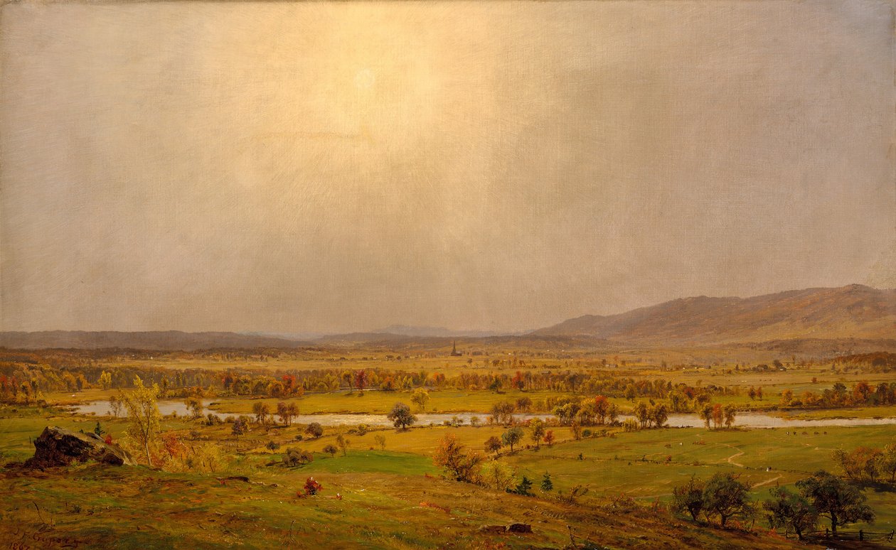 Pompton Plains, New Jersey, 1867 door Jasper Francis Cropsey