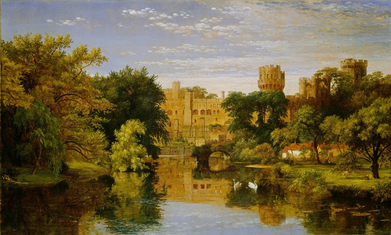 Warwick Castle, Engeland door Jasper Francis Cropsey