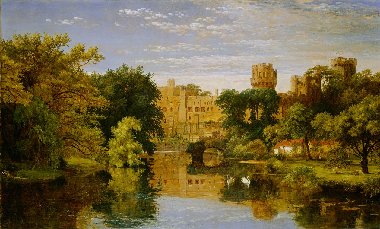 Warwick Castle, Engeland door Jasper Francis Cropsey