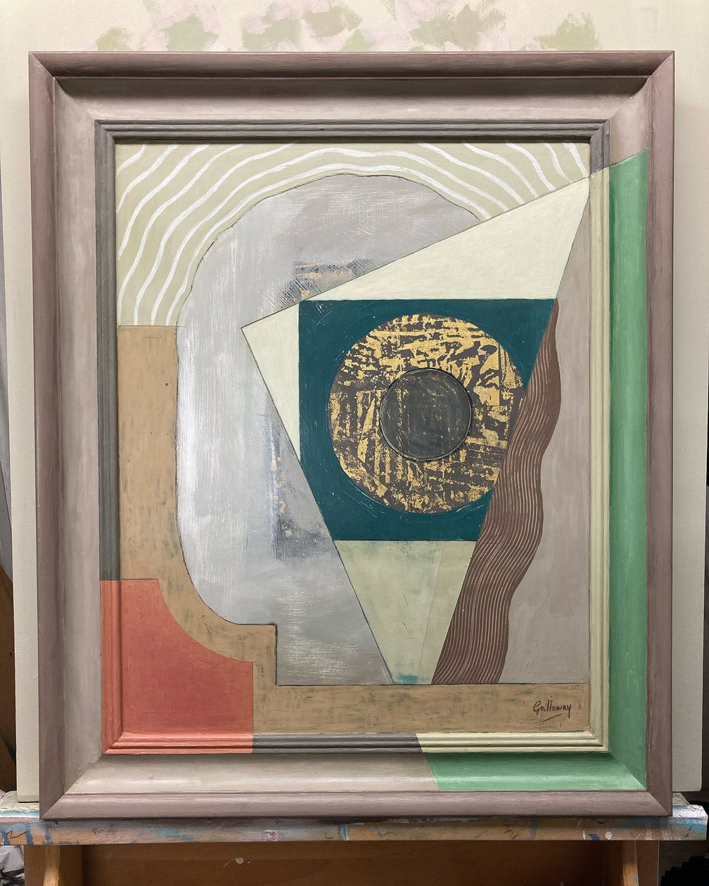 Gebruik je illusie (schilderij) door Jasper Galloway