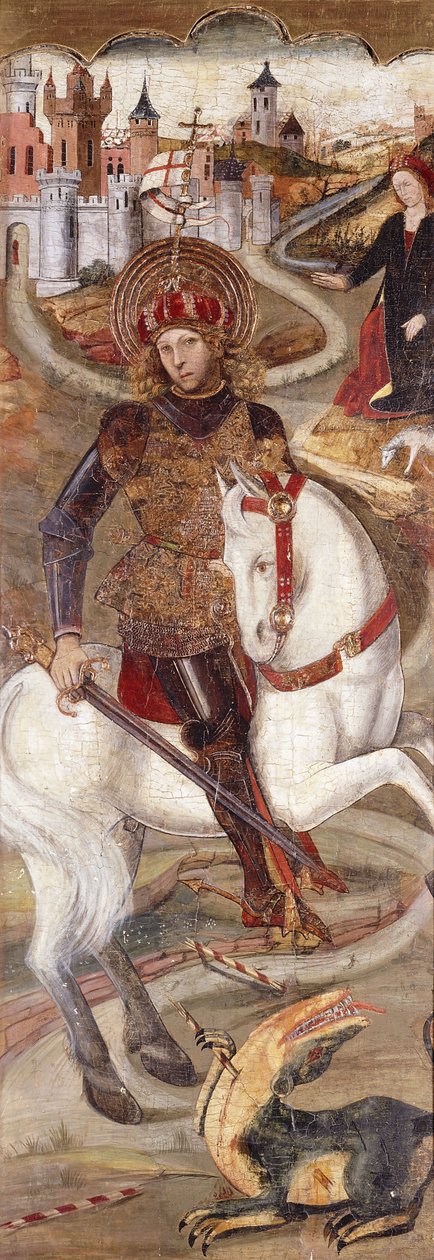 Sint Joris en de Draak door Jaume Huguet