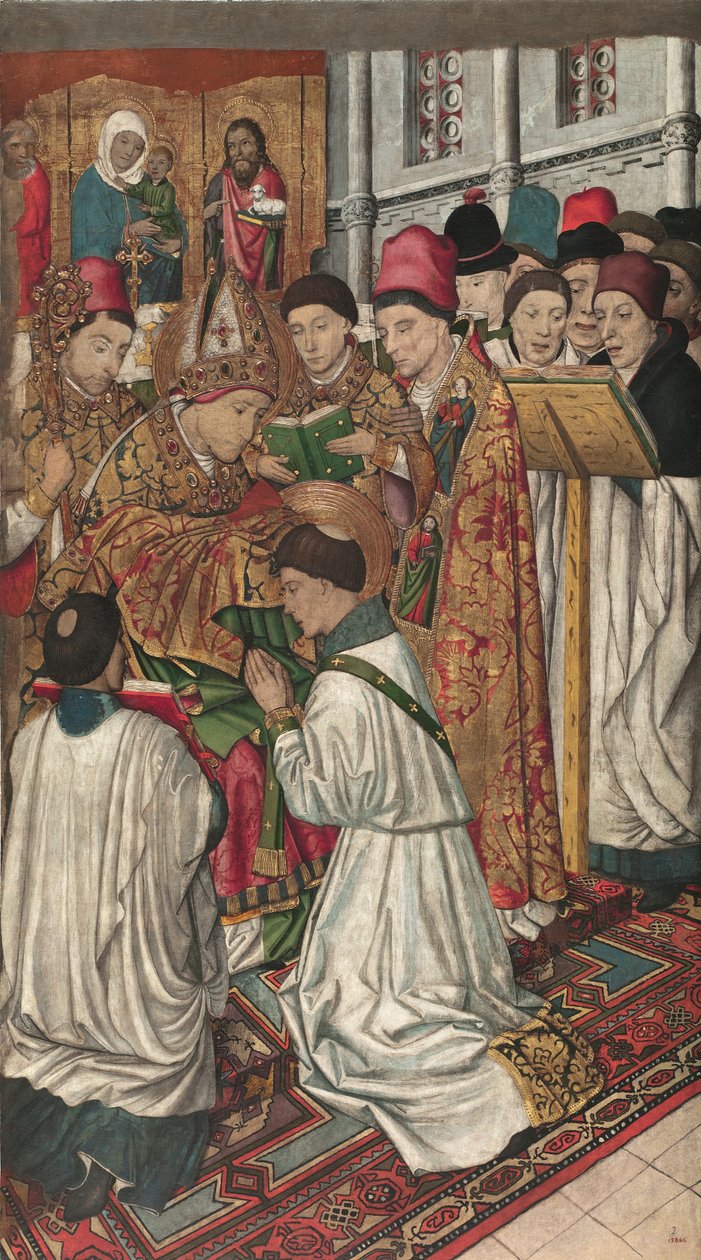 Sint Vincent gewijd door Sint Valerius door Jaume Huguet
