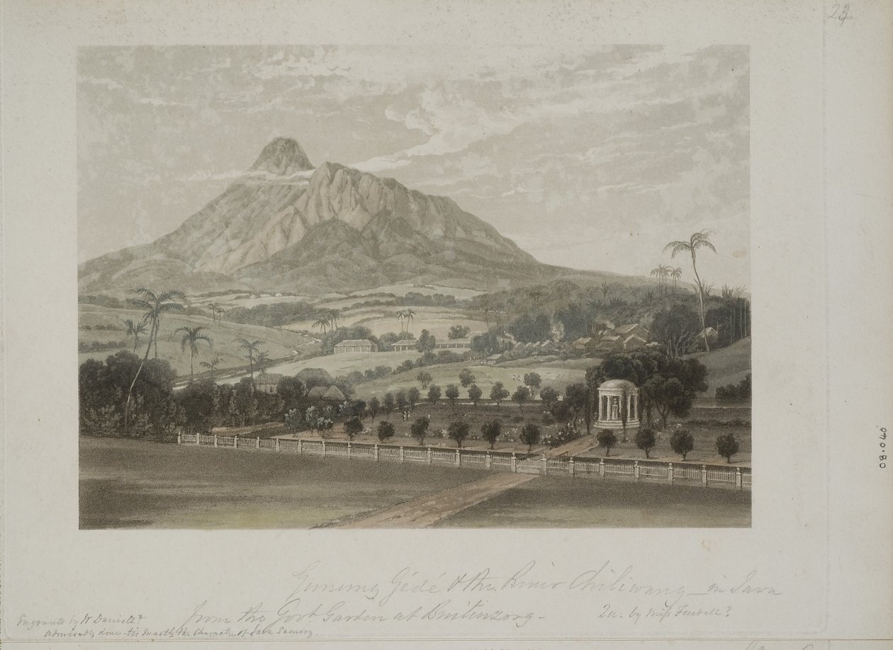 Tuin in Buitenzorg door Javanese School