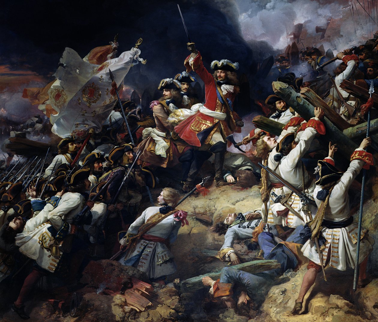 Slag bij Denain, 24 juli 1712, 1839 door Jean Alaux