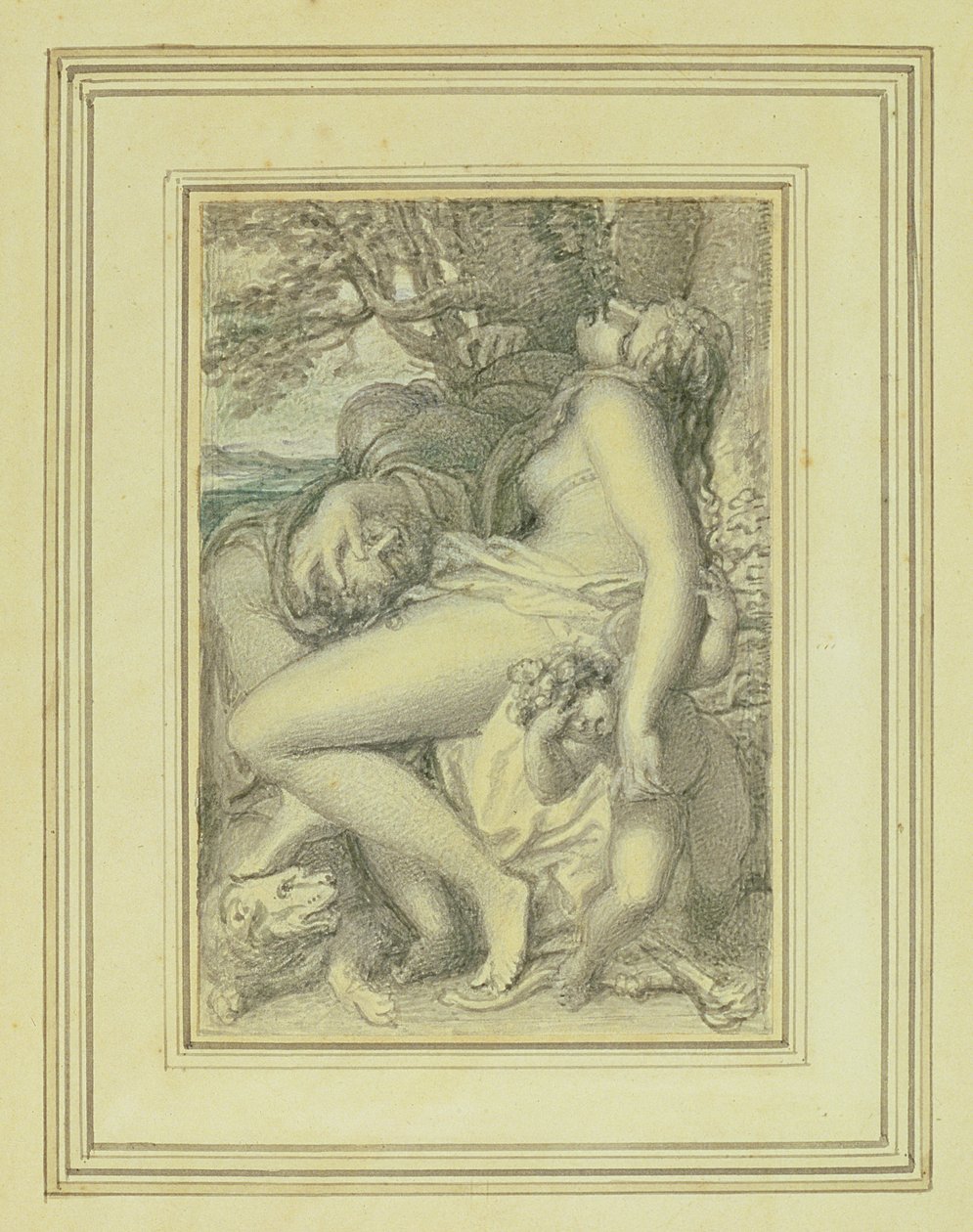 De bruiloft door Jean Antoine Watteau