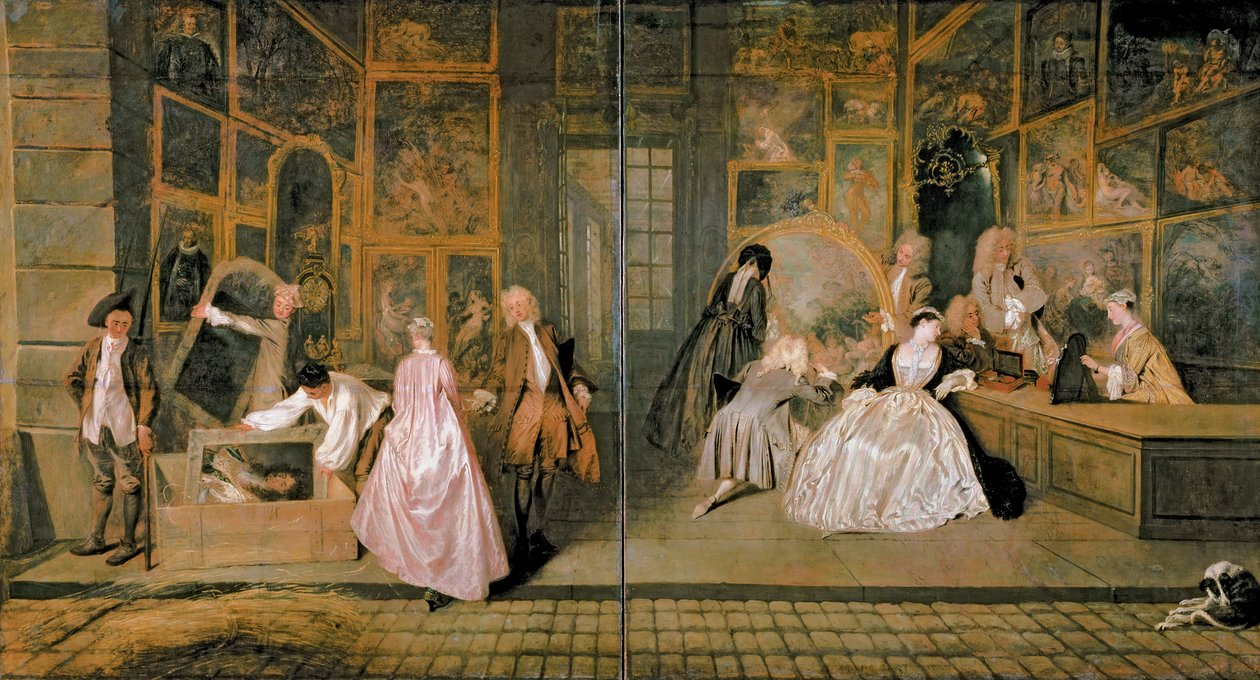 Het Gersaint Winkelbord, 1721 door Jean Antoine Watteau